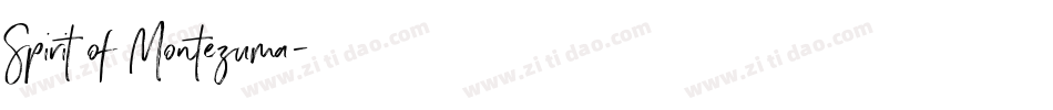 Spirit of Montezuma字体转换